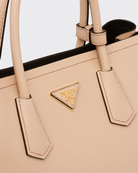 prada double date|Medium Saffiano Leather Double Prada Bag.